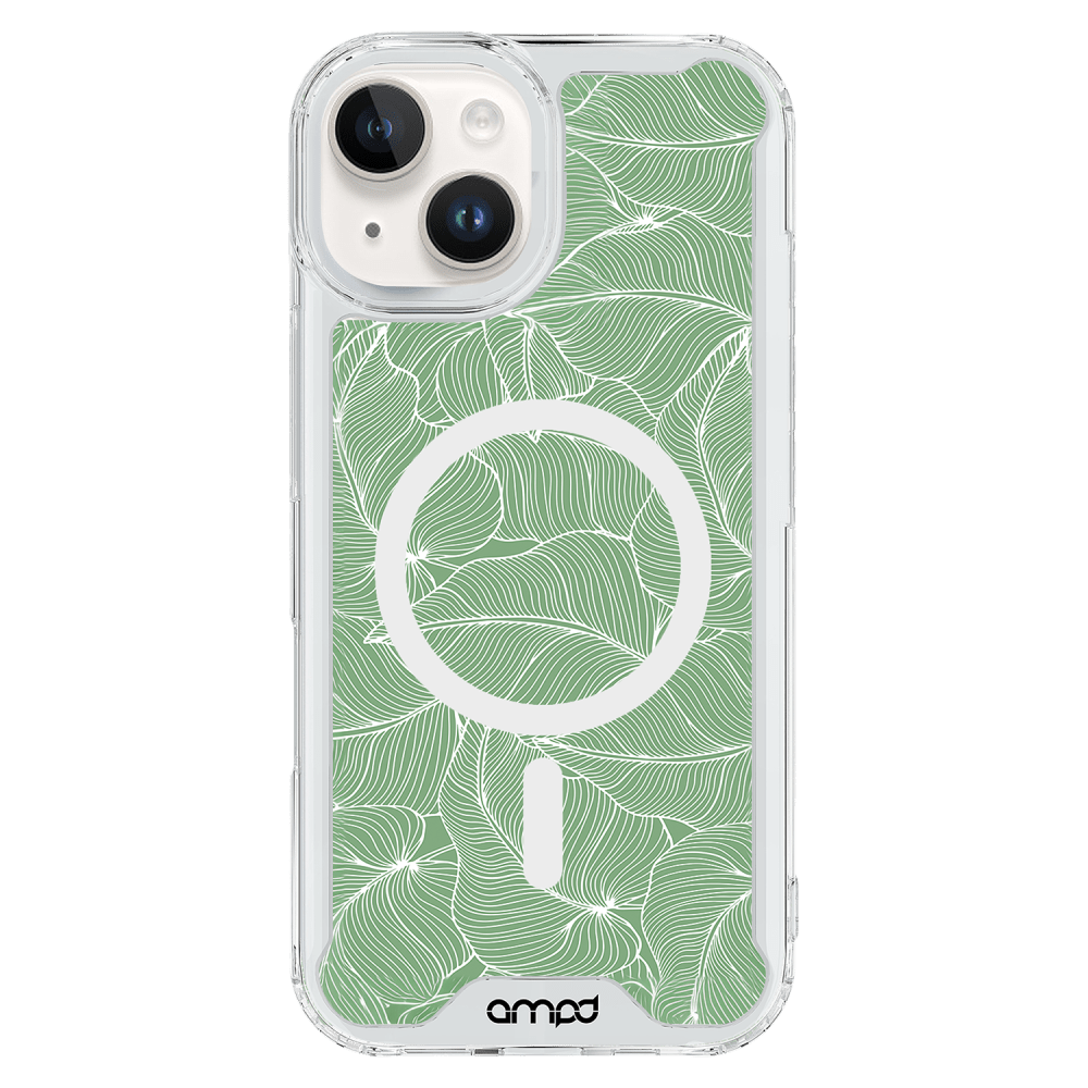 Wholesale cell phone accessory AMPD - HD Print MagSafe Case for Apple iPhone 13 - Palm