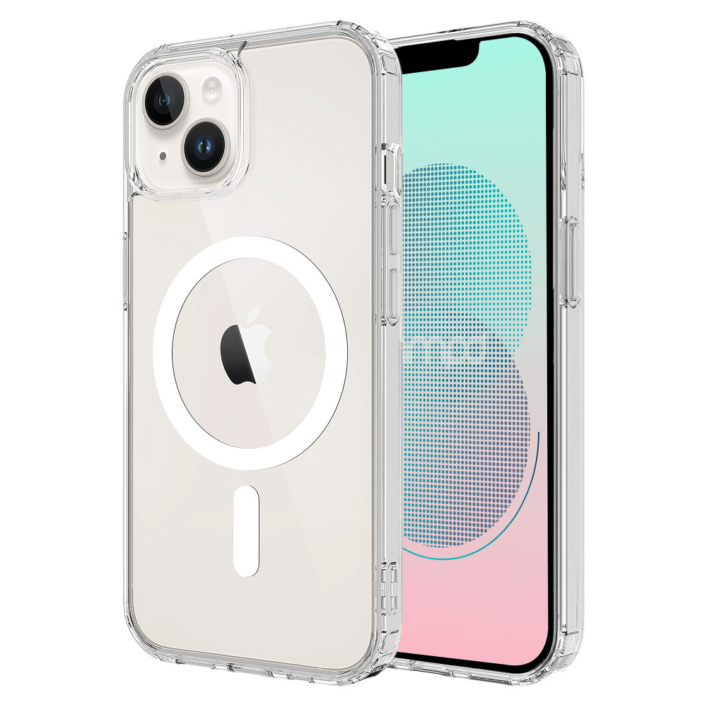 Wholesale cell phone accessory AMPD - TPU  /  Acrylic Crystal Clear MagSafe Case for Apple