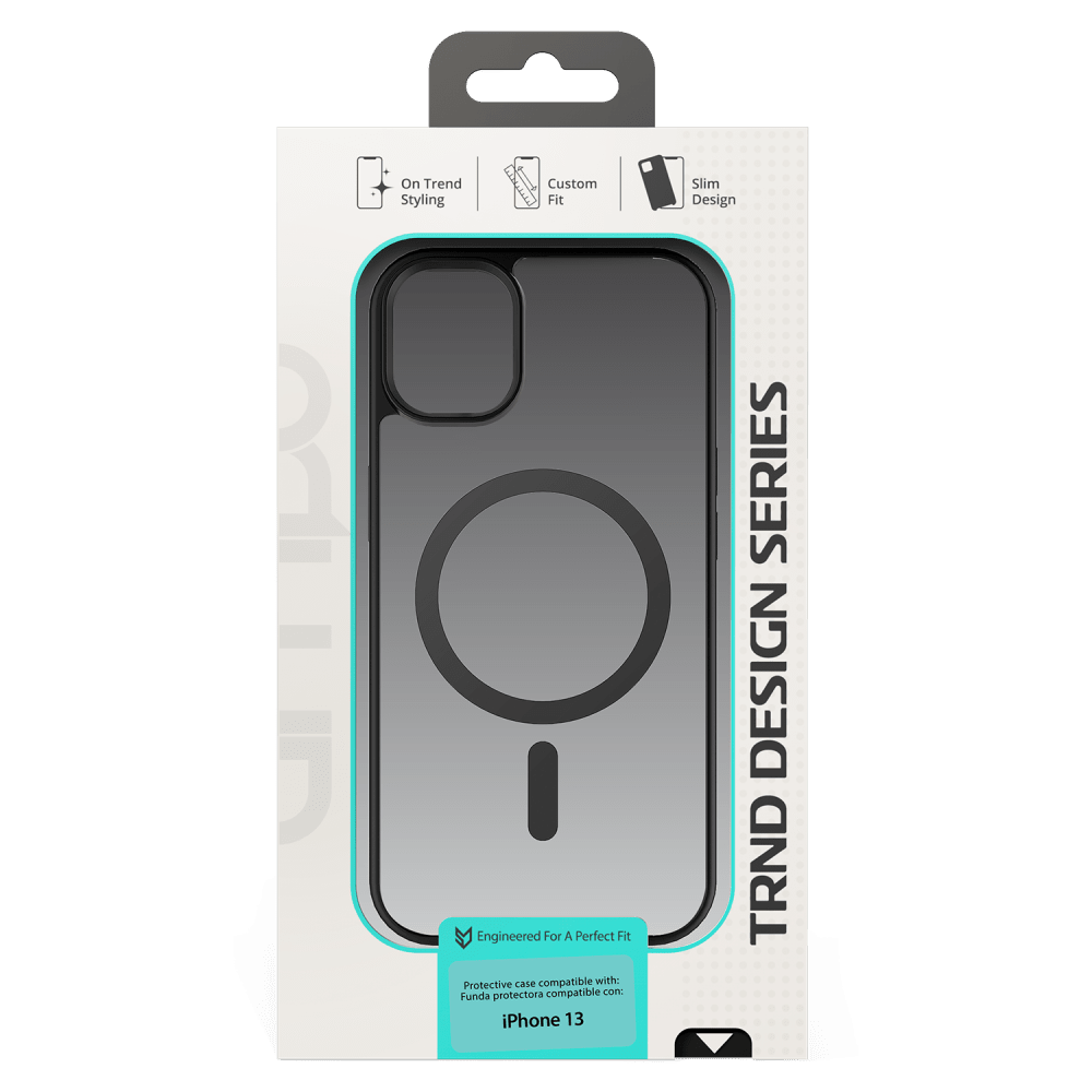 Wholesale cell phone accessory AMPD - TPU  /  Acrylic Bumper Case for Apple iPhone 13 - Black