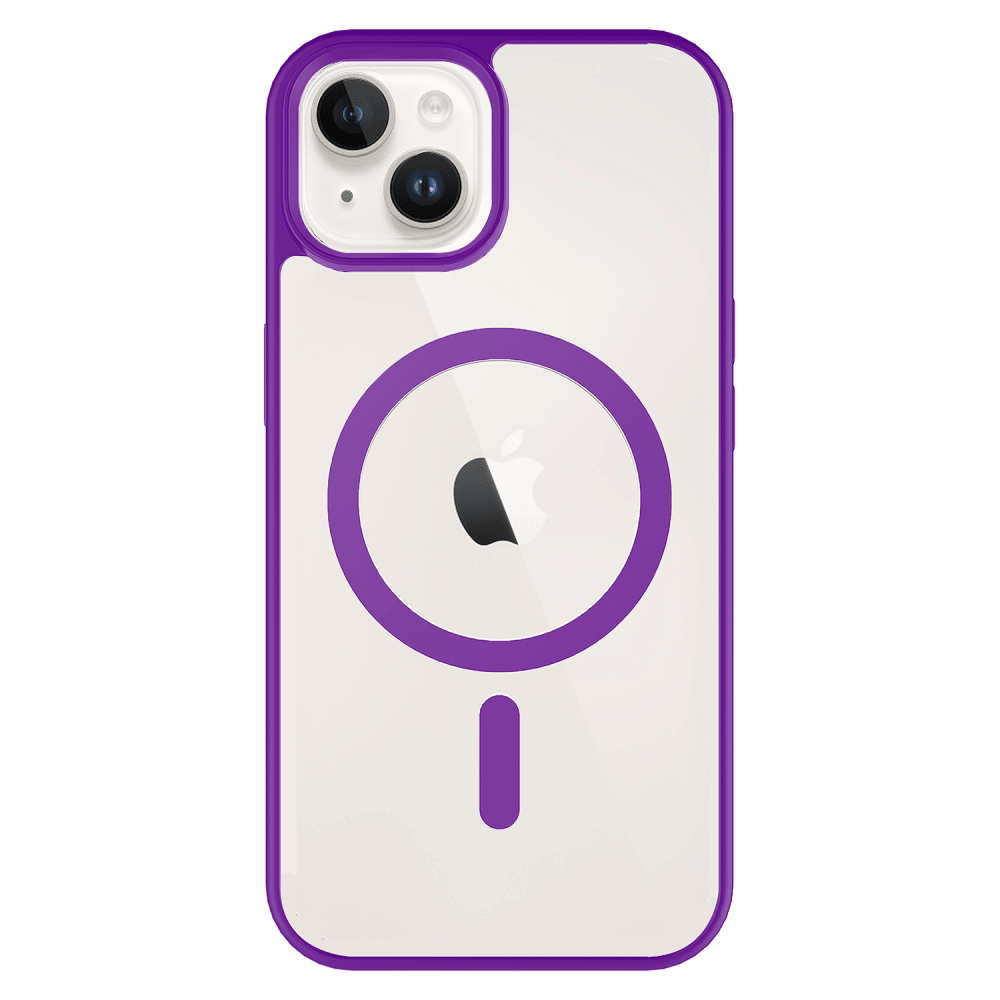 Wholesale cell phone accessory AMPD - TPU  /  Acrylic Bumper Case for Apple iPhone 13 - Purple