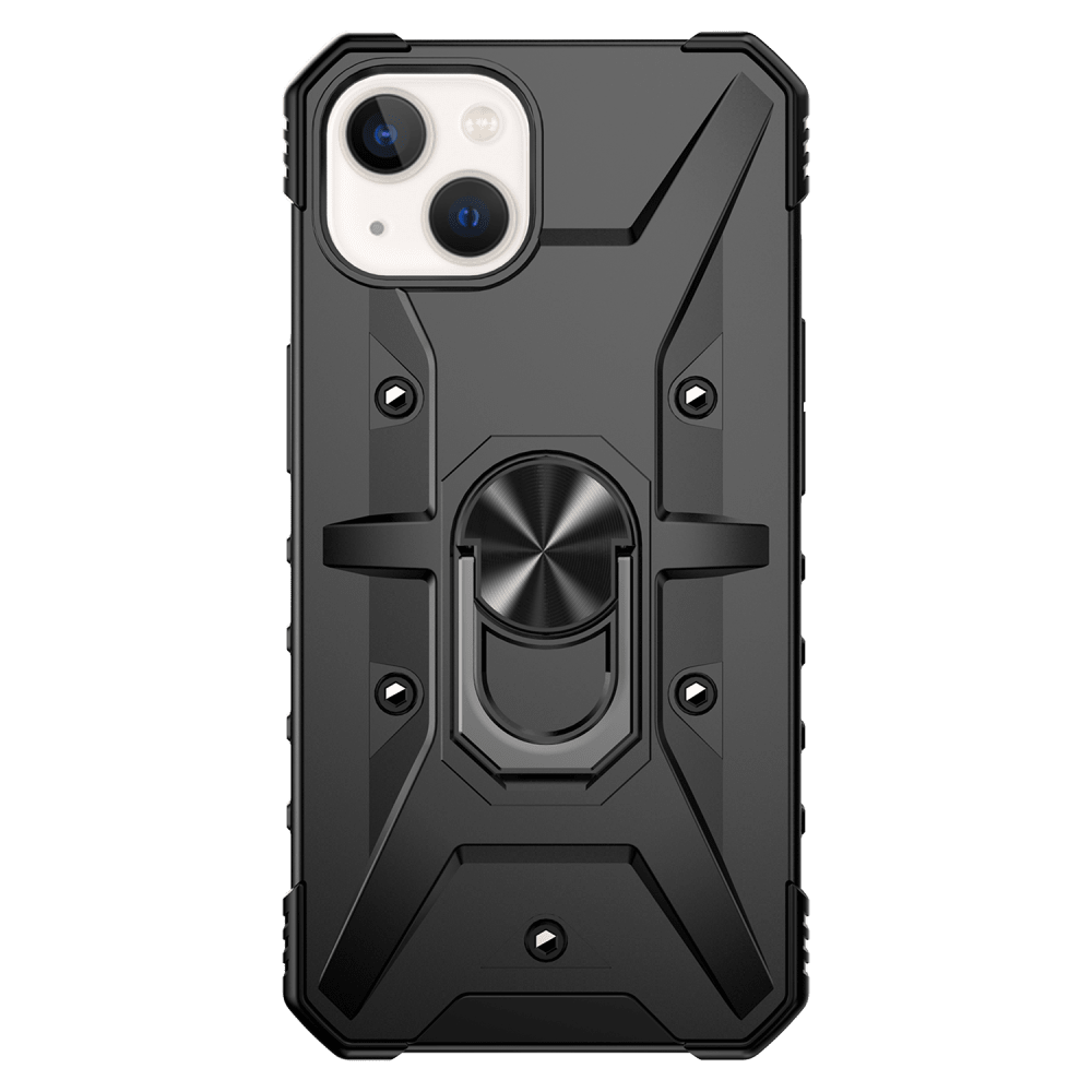 Wholesale cell phone accessory AMPD - Dual Layer Robot Combo Drop Protection Case with Ring