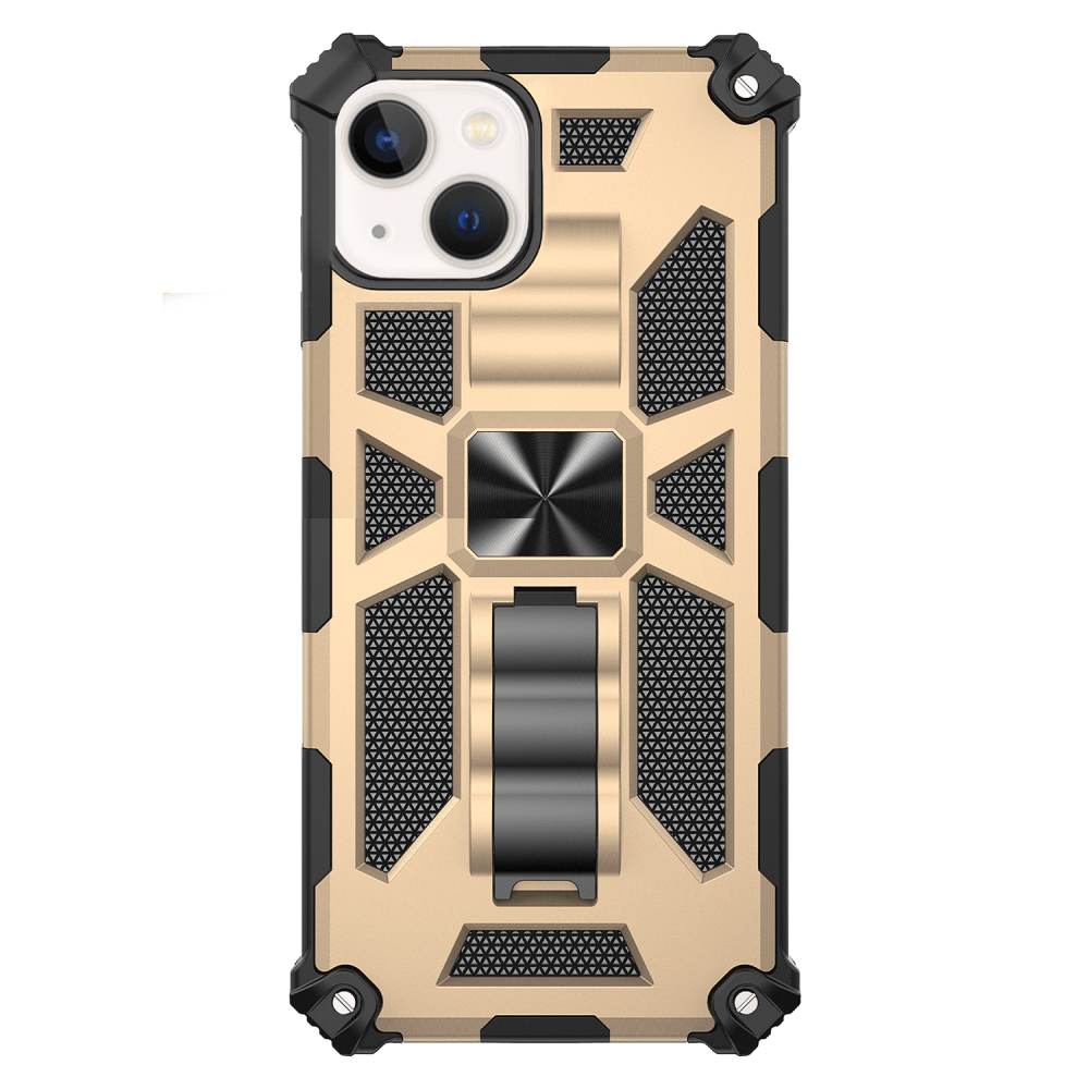 Wholesale cell phone accessory AMPD - Dual Layer SpiderKick Case for Apple iPhone 13 - Gold