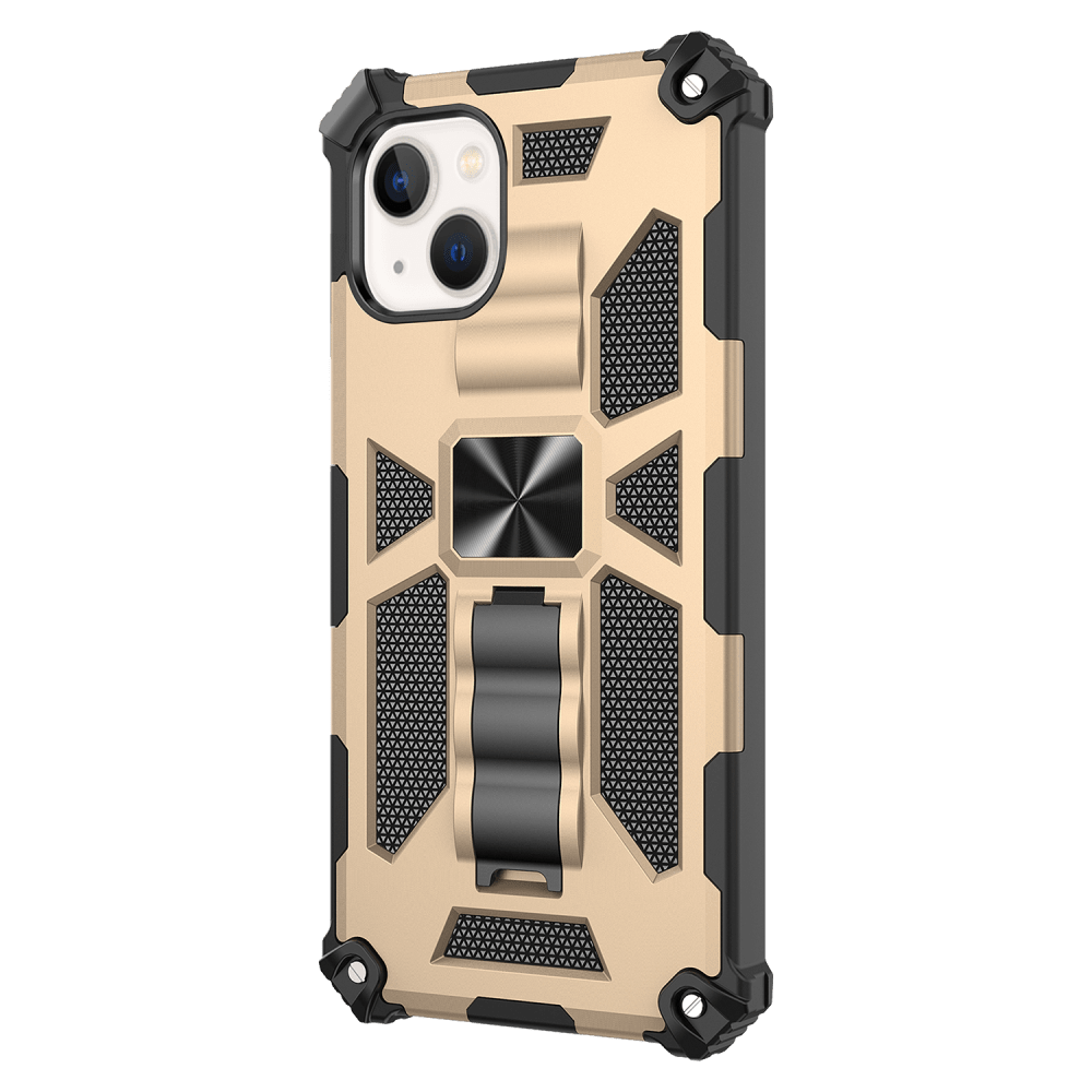 Wholesale cell phone accessory AMPD - Dual Layer SpiderKick Case for Apple iPhone 13 - Gold