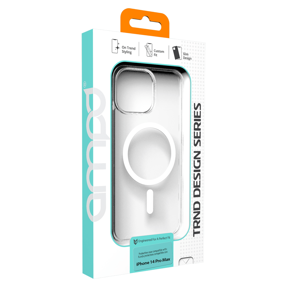 Wholesale cell phone accessory AMPD - TPU  /  Acrylic Crystal Clear MagSafe Case for Apple