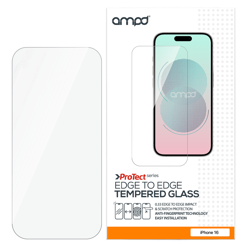 Wholesale cell phone accessory AMPD - 0.33 Impact Flex Clear Tempered Glass Screen Protector