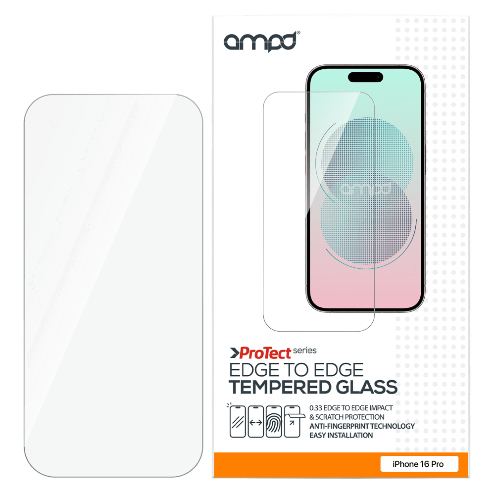 Wholesale cell phone accessory AMPD - 0.33 Impact Flex Clear Tempered Glass Screen Protector