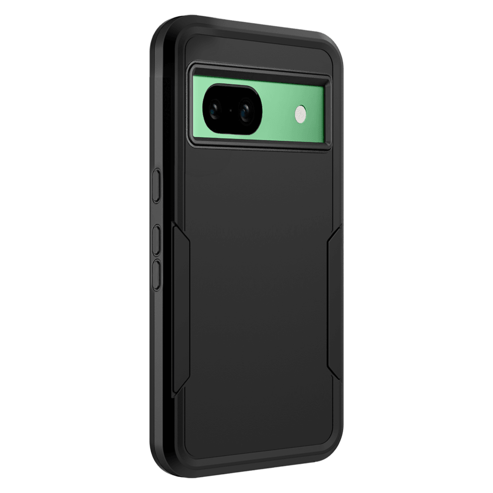 Wholesale cell phone accessory AMPD - Dual Layer Military Drop Case for Google Pixel 8a - Black