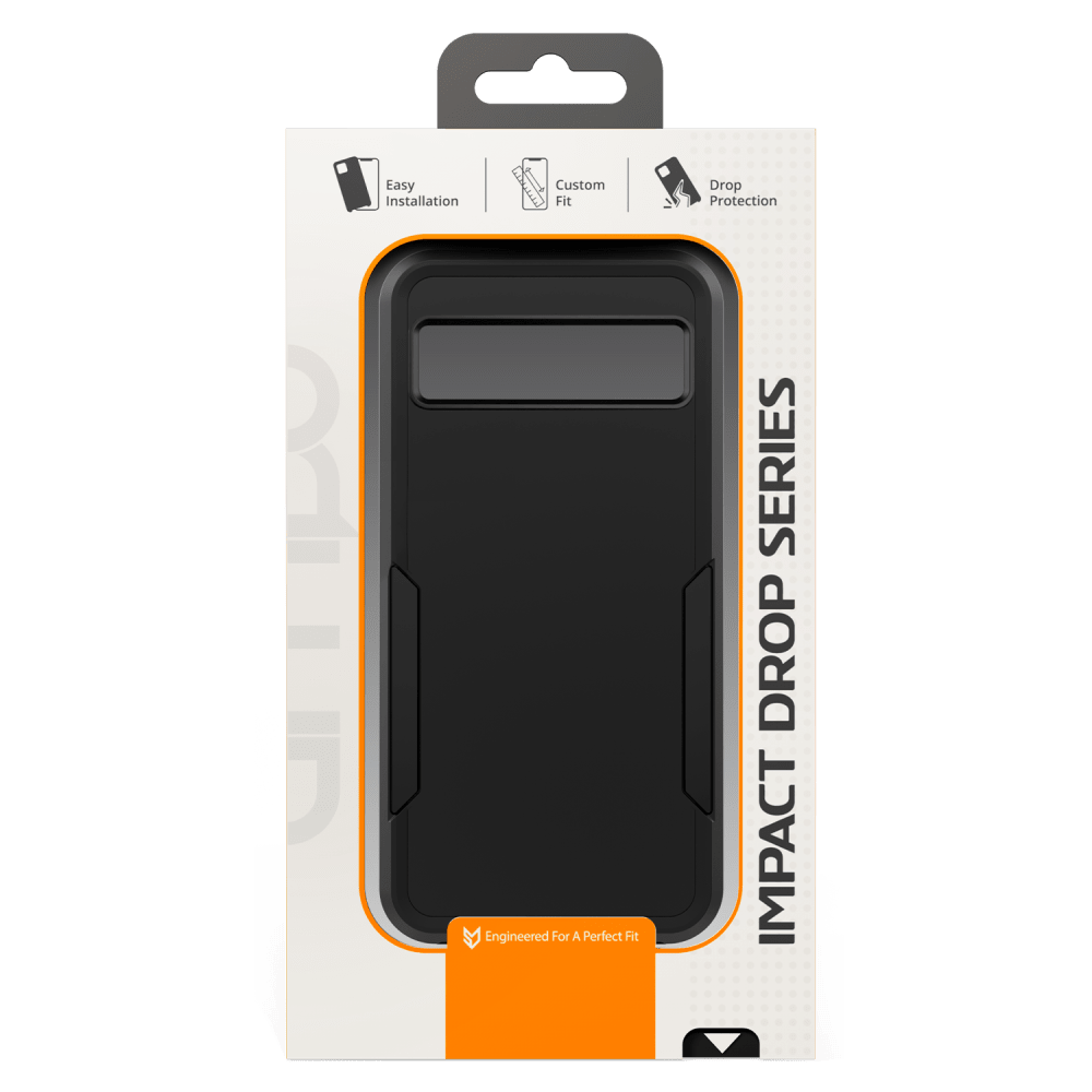 Wholesale cell phone accessory AMPD - Dual Layer Military Drop Case for Google Pixel 8a - Black