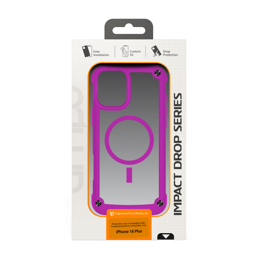 Wholesale cell phone accessory AMPD - DuraBump MagSafe Case for Apple iPhone 16 Plus - Purple