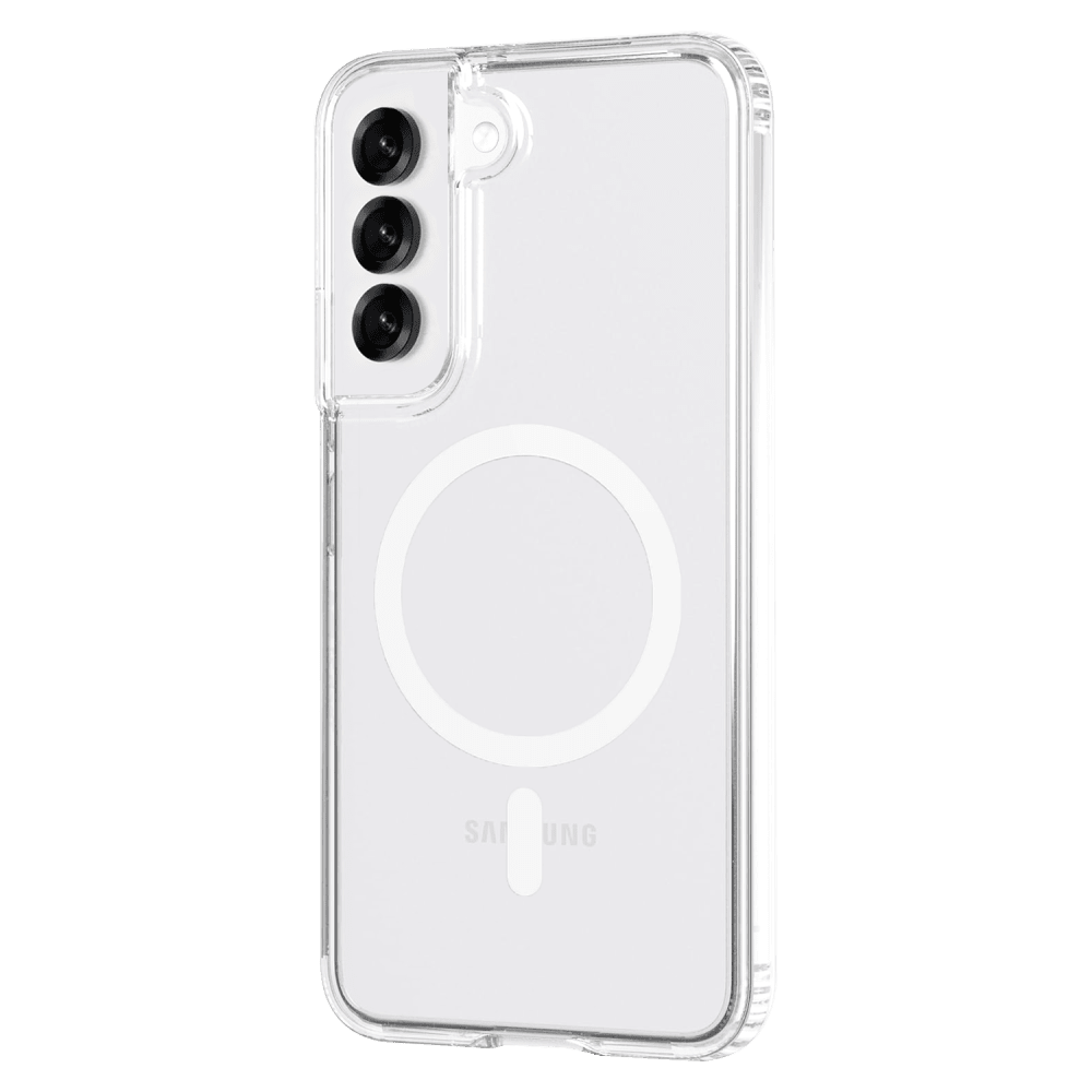 Wholesale cell phone accessory AMPD - TPU   /   Acrylic Crystal Clear Case with Mag Ring for