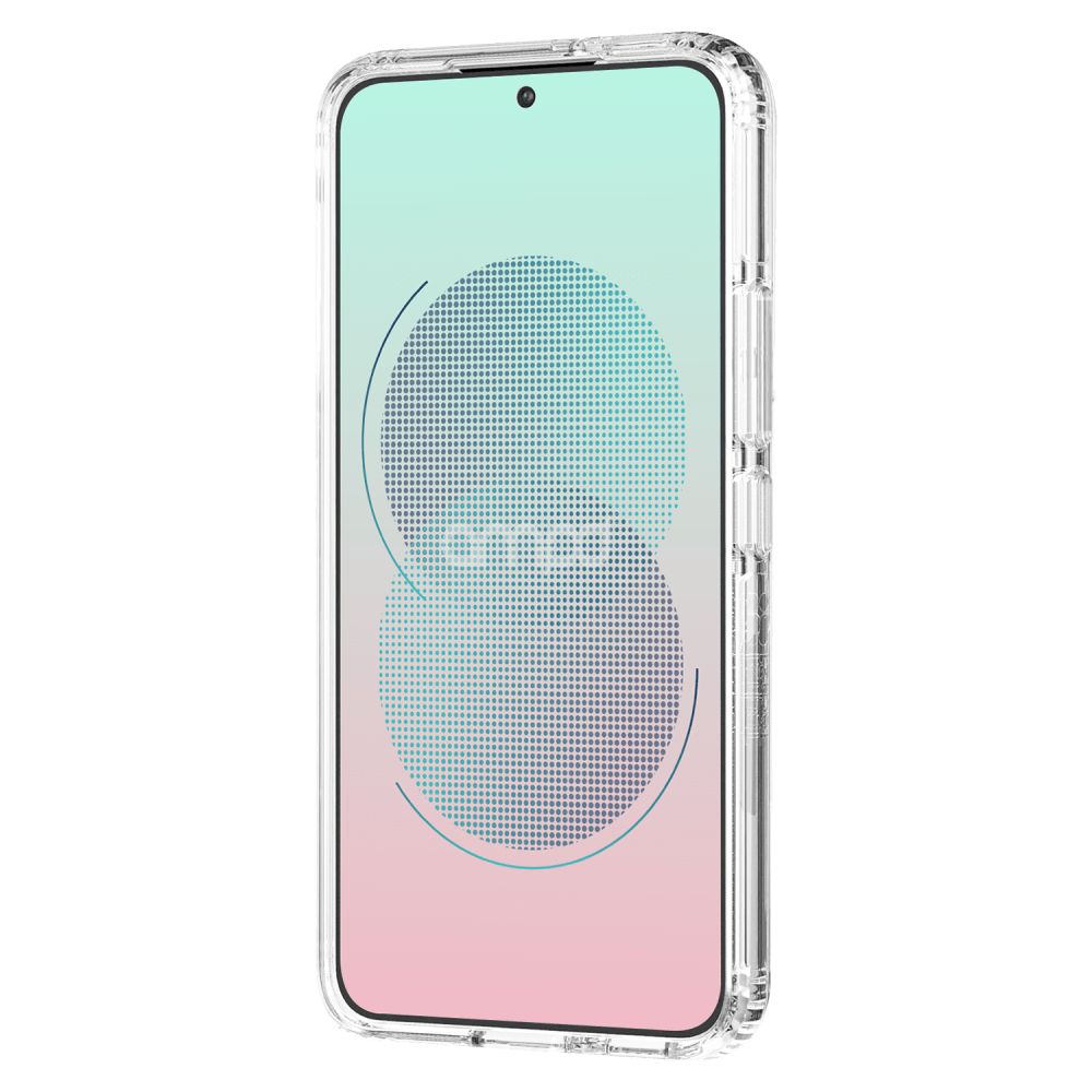 Wholesale cell phone accessory AMPD - TPU   /   Acrylic Crystal Clear Case with Mag Ring for