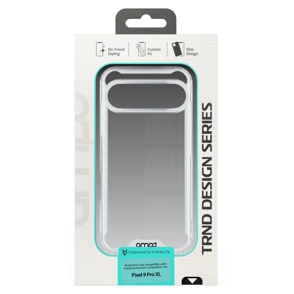 Wholesale cell phone accessory AMPD - TPU  /  Acrylic Crystal Clear Case for Google Pixel 9