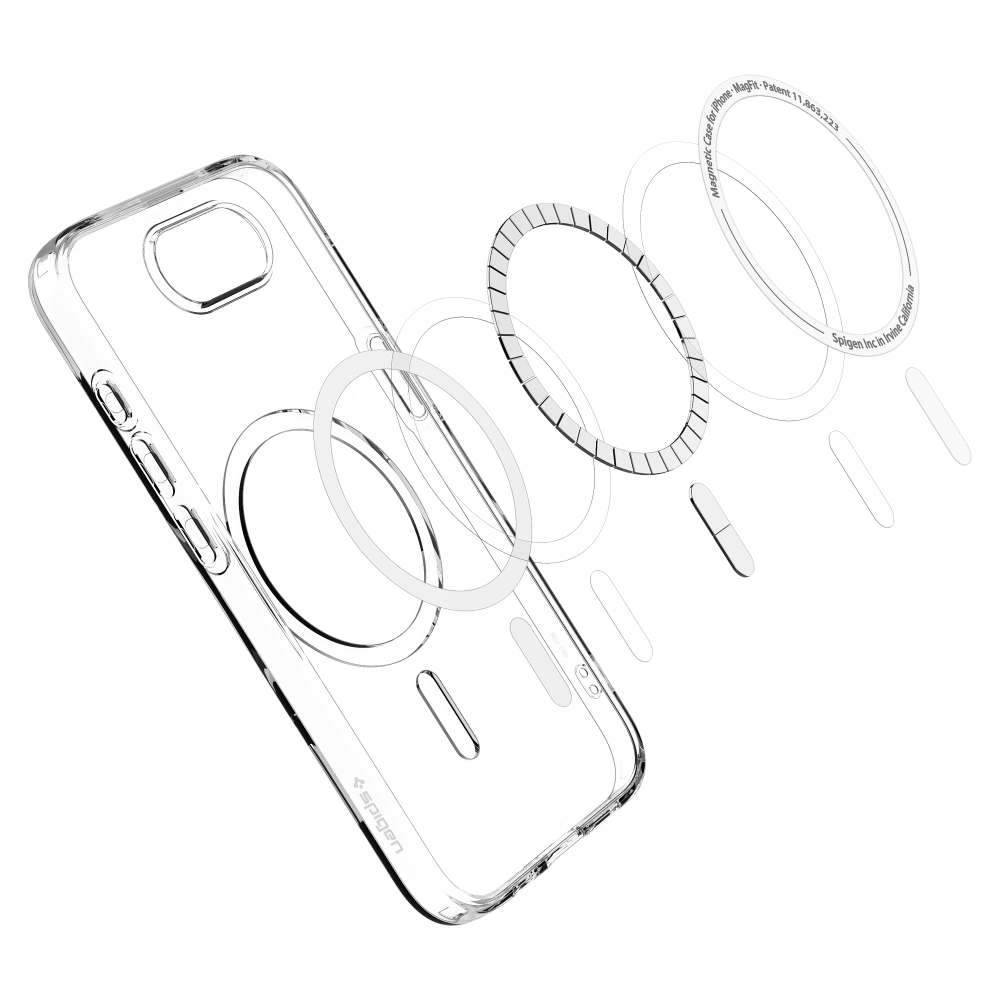 Wholesale cell phone accessory Spigen - Crystal Flex Mag Fit Case for Apple iPhone 16e - Clear