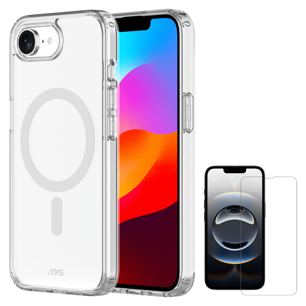 Wholesale cell phone accessory AXS - Ultra Clear MagSafe Case with ARMORGlass PRO Pack for