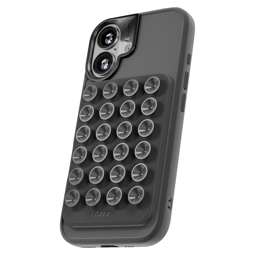 Wholesale cell phone accessory TUFF8 - Magnetic Suction Mount - Black