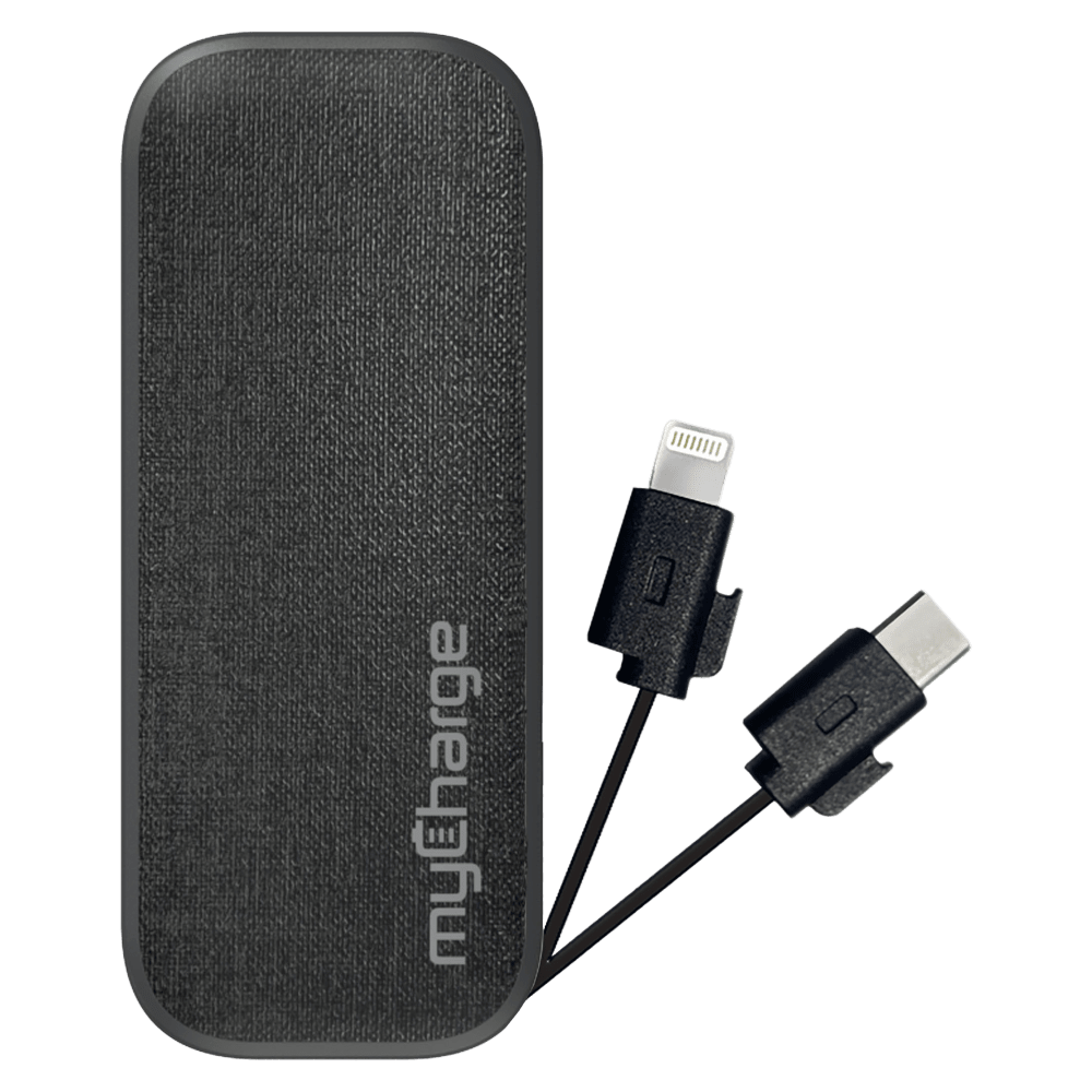 Wholesale cell phone accessory myCharge - PowerHub Mini Power Bank with Cables 3,000 mAh -