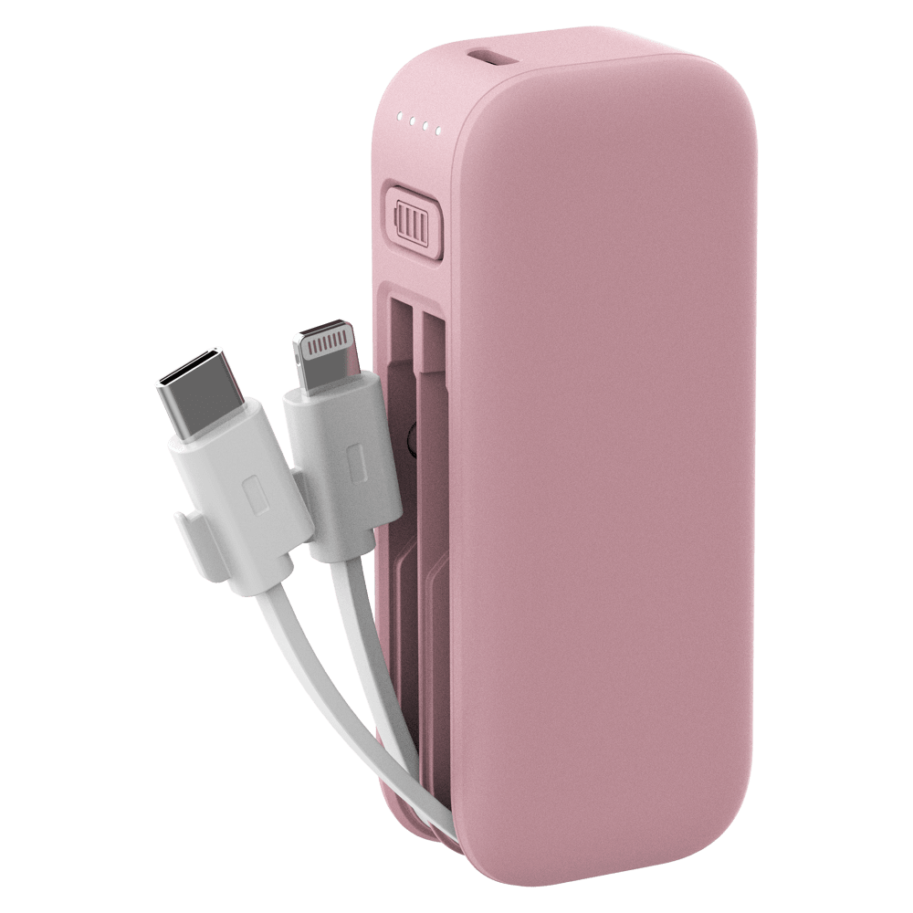 Wholesale cell phone accessory myCharge - PowerHub Mini Power Bank with Cables 3,000 mAh -