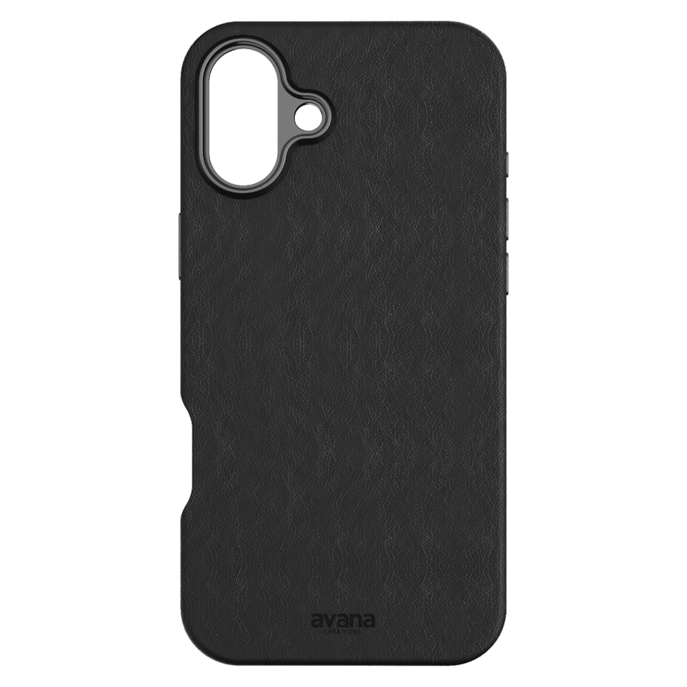 Wholesale cell phone accessory Avana - Leather MagSafe Case for Apple iPhone 16 - Ash