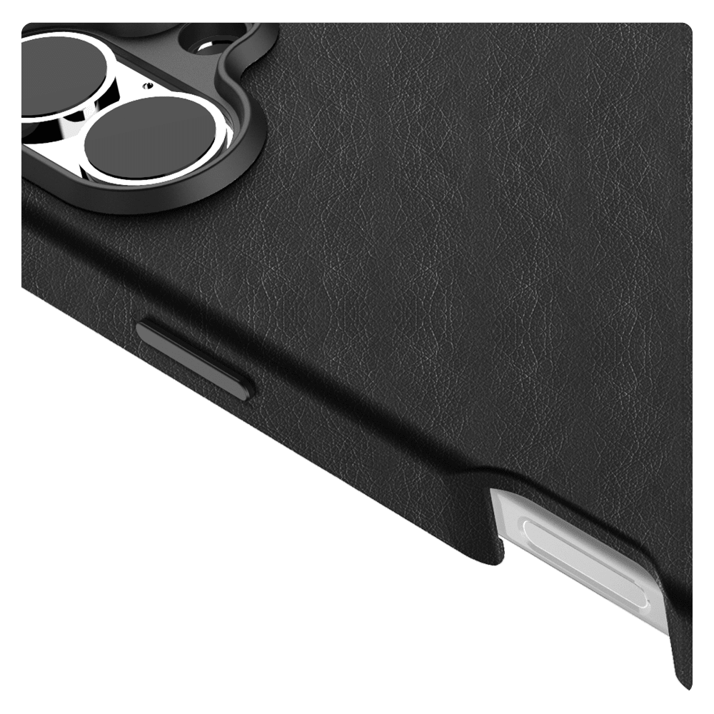 Wholesale cell phone accessory Avana - Leather MagSafe Case for Apple iPhone 16 - Ash