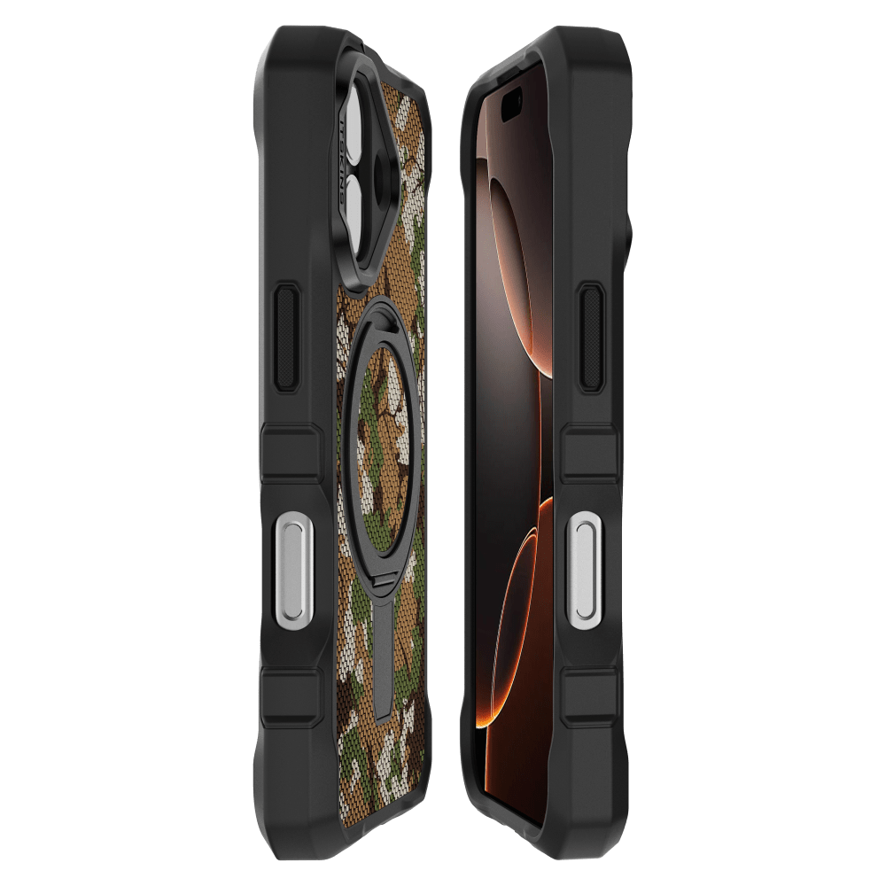 Wholesale cell phone accessory ITSKINS - Supreme_R Stand Nylon MagSafe Case for Apple iPhone