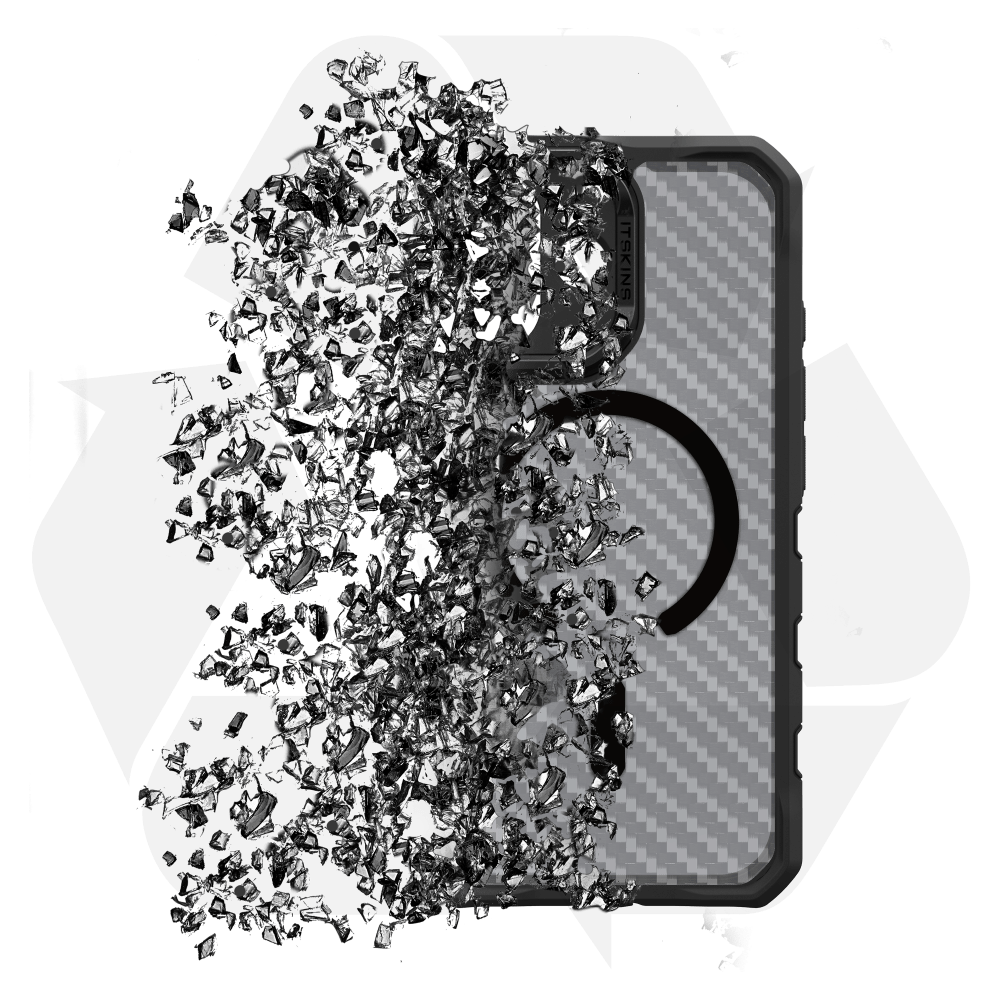 Wholesale cell phone accessory ITSKINS - Supreme_R Tek MagSafe Case for Apple iPhone 17 - Black