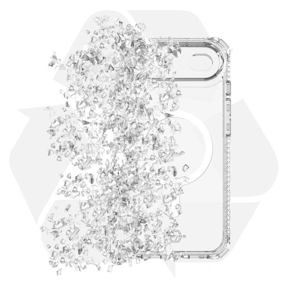 Wholesale cell phone accessory ITSKINS - Hybrid_R Clear MagSafe Case for Apple iPhone Air -