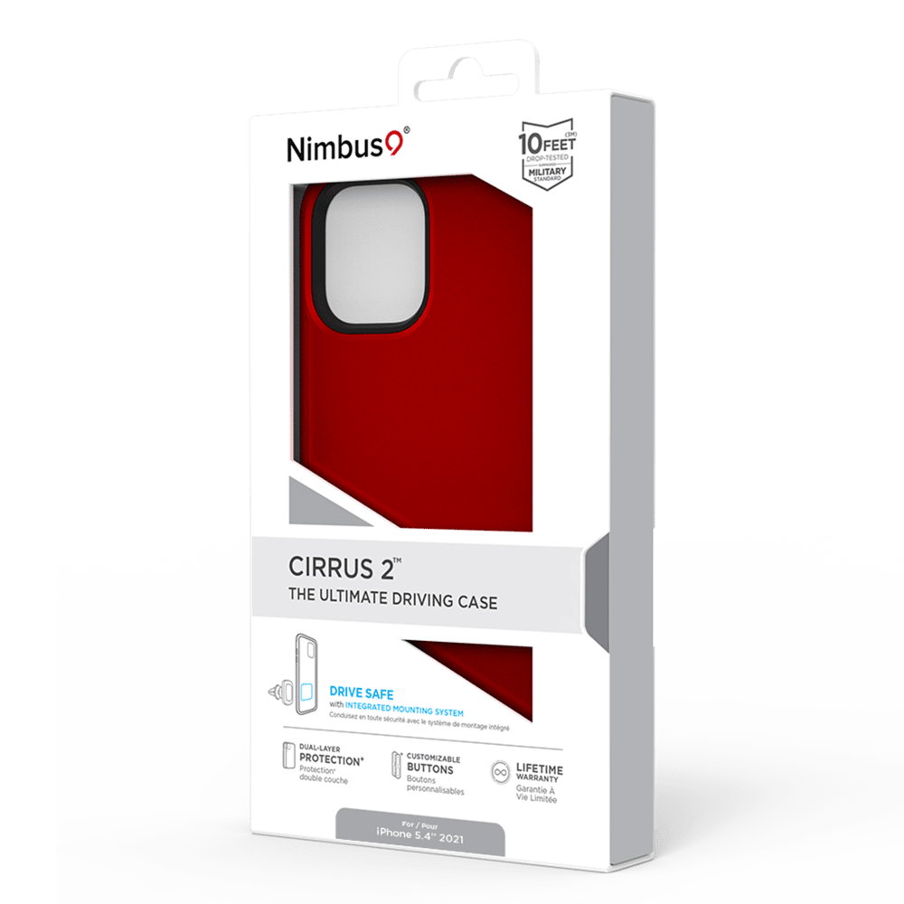 Wholesale cell phone accessory Nimbus9  - Cirrus 2 Case for Apple iPhone 13 mini - Crimson