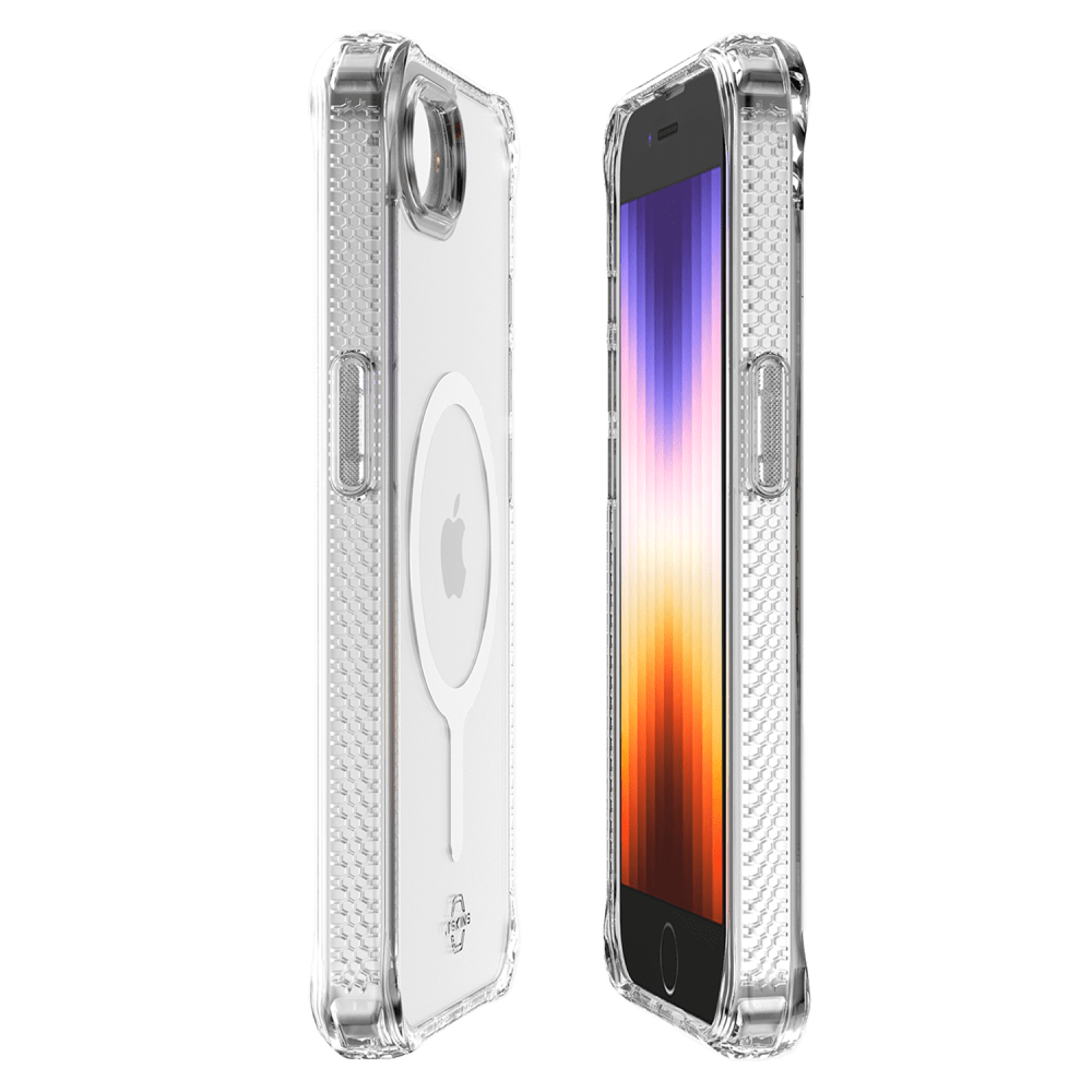 Wholesale cell phone accessory ITSKINS - Hybrid_R Clear MagSafe Case for Apple iPhone 16e -