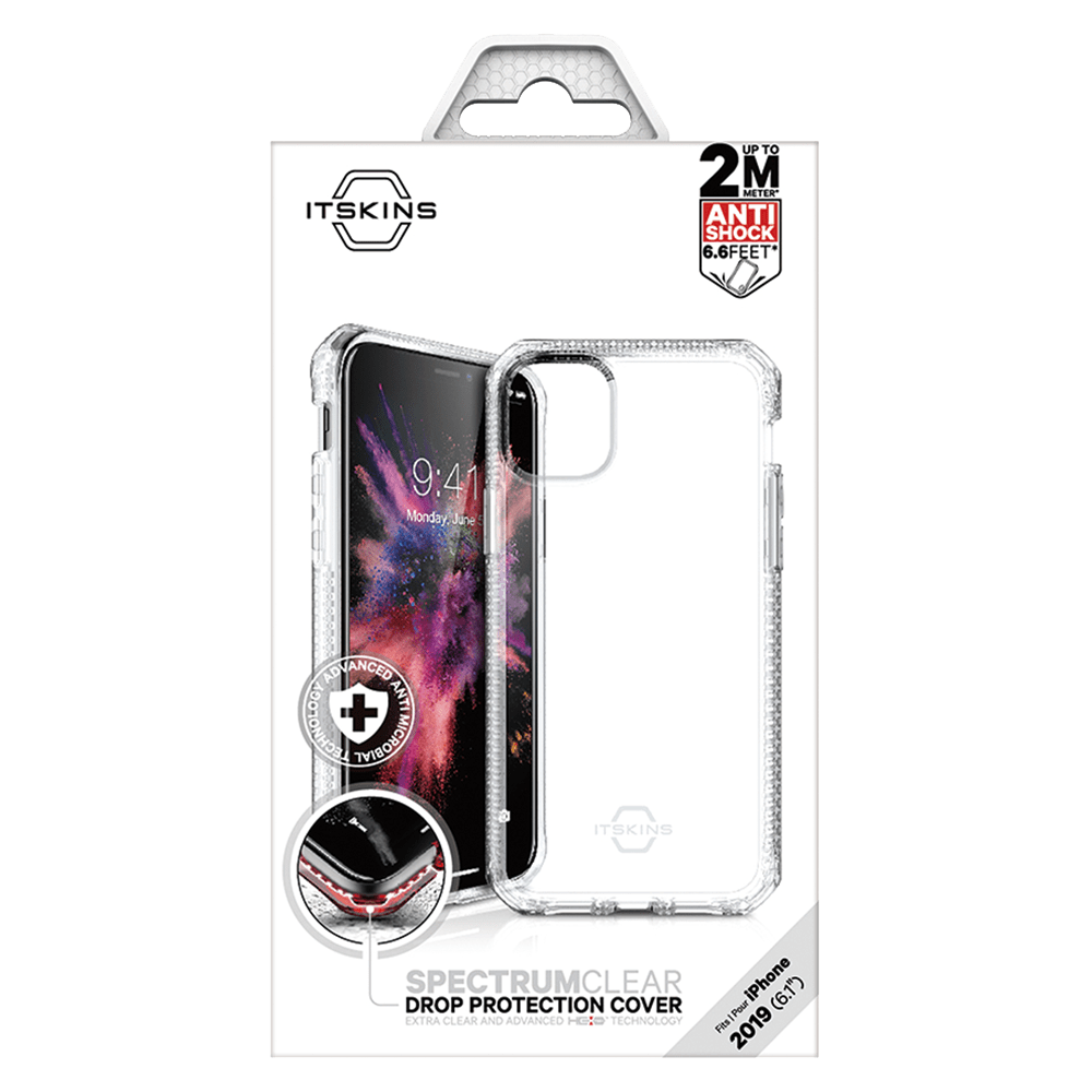 Wholesale cell phone accessory ITSKINS - Spectrum Clear Case for Apple iPhone 11 - Transparent