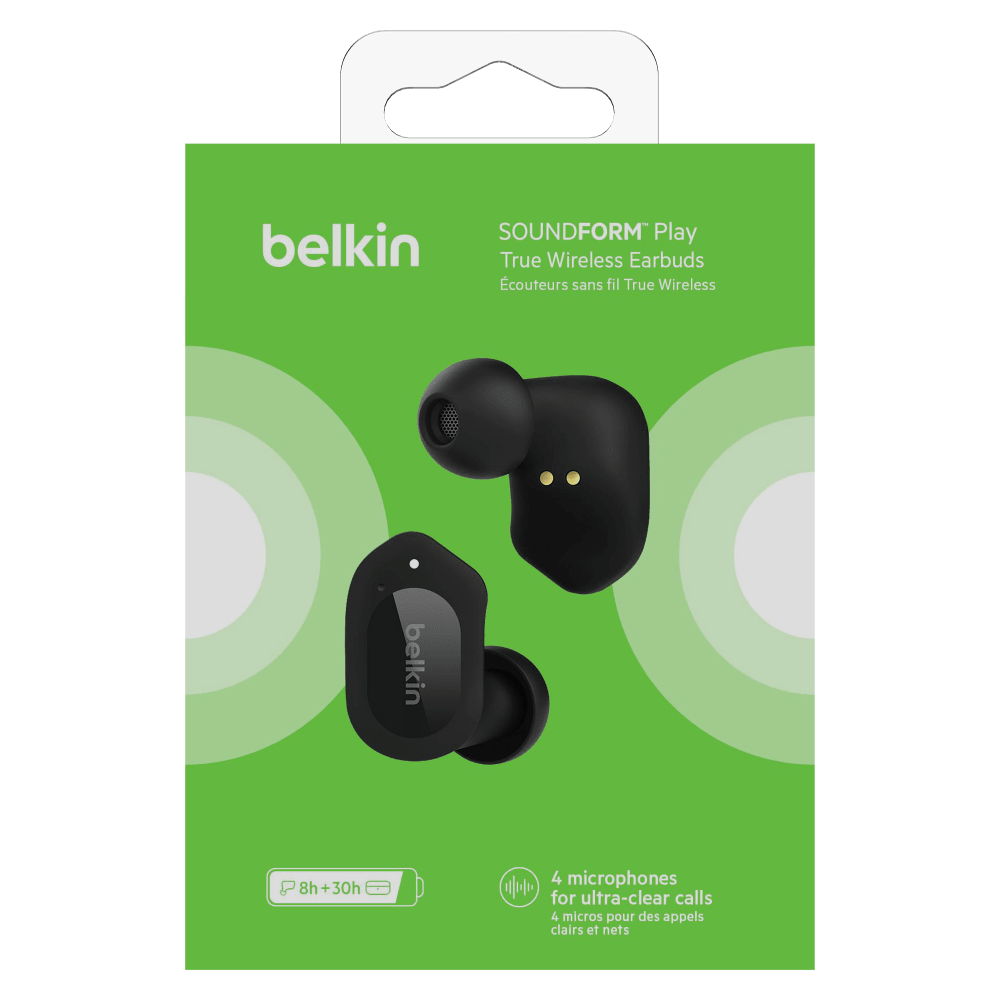 Wholesale cell phone accessory Belkin - Soundform Play True Wireless Earbuds - Black