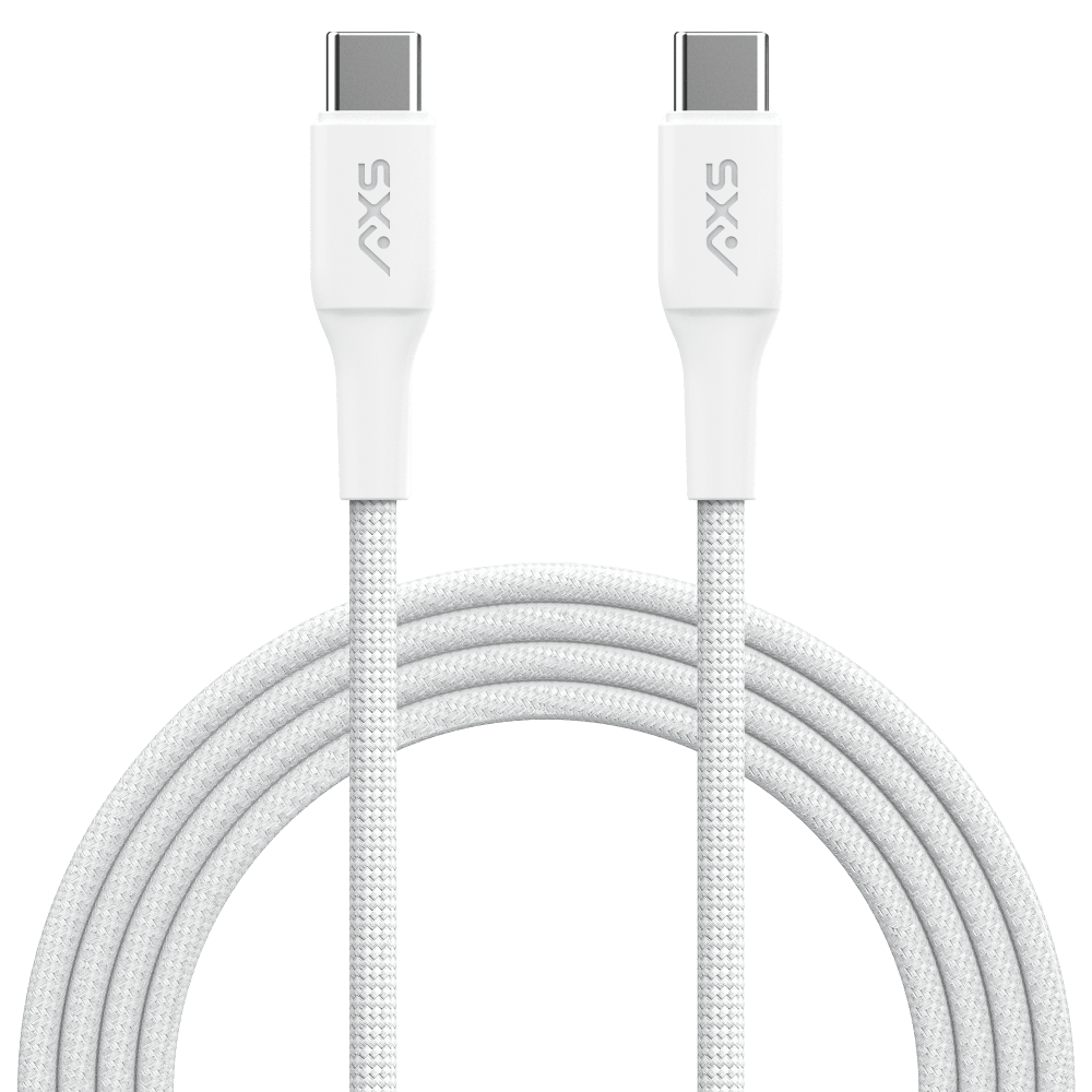 Wholesale cell phone accessory AXS - DUOCharge Flat Wall Charger with 2x Braided Cable 4ft -