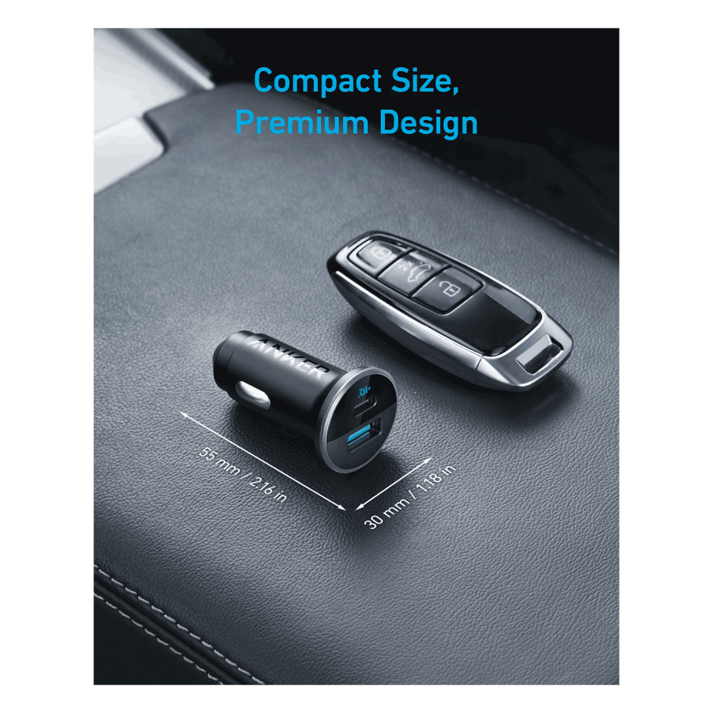 Wholesale cell phone accessory Anker - 335 Car Charger 67W - Black