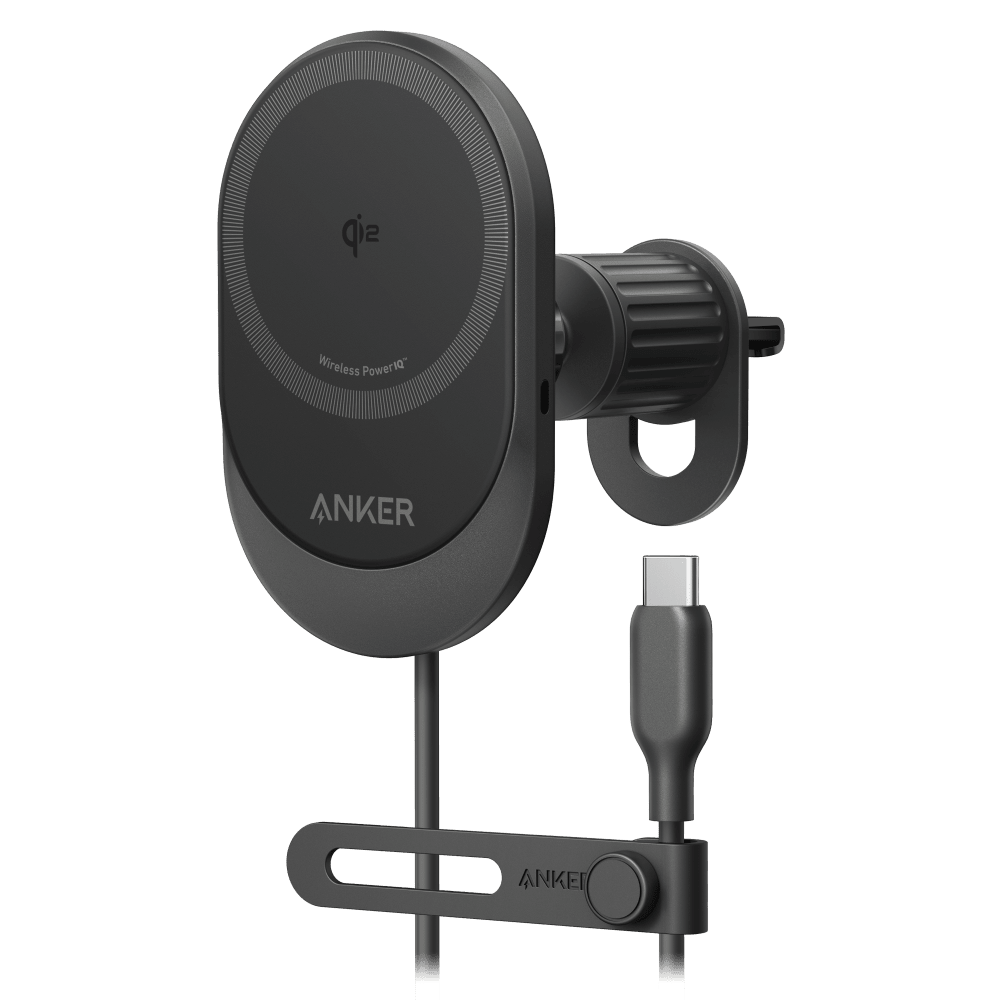 Wholesale cell phone accessory Anker - Qi2 15W Sliding Vent Car Mount Charger with 25W Car