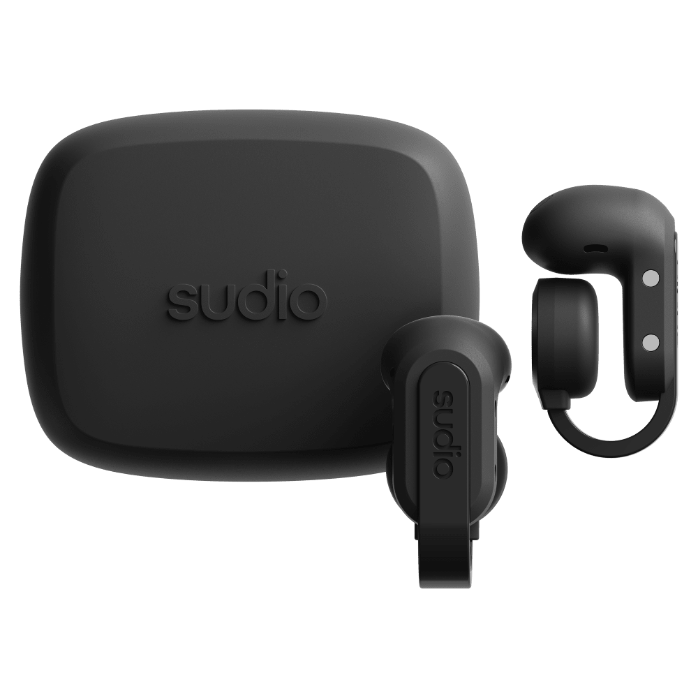 Wholesale cell phone accessory Sudio - B3 Clip-On Open Ear Earbuds - Black