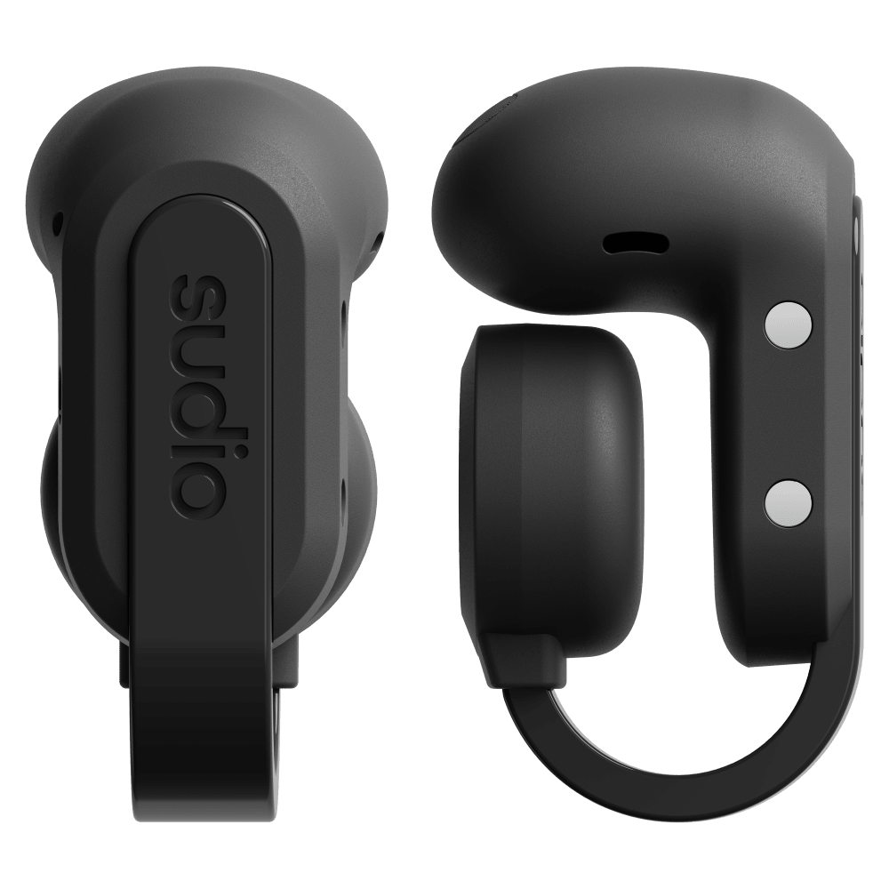 Wholesale cell phone accessory Sudio - B3 Clip-On Open Ear Earbuds - Black