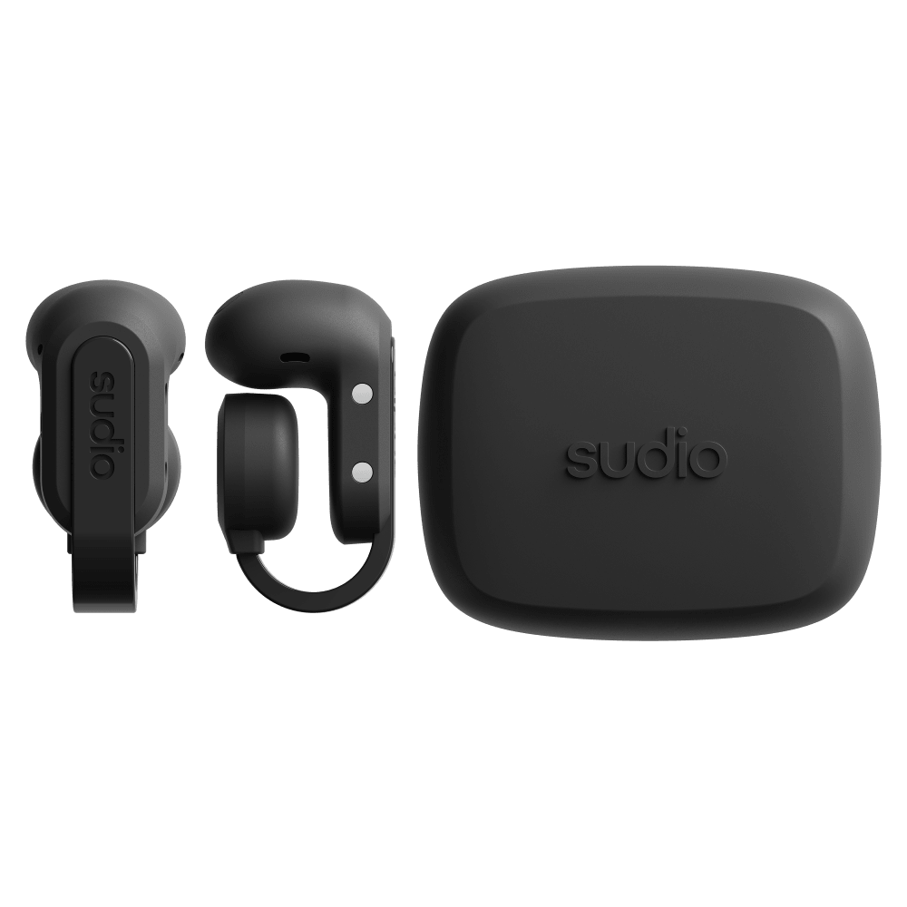 Wholesale cell phone accessory Sudio - B3 Clip-On Open Ear Earbuds - Black