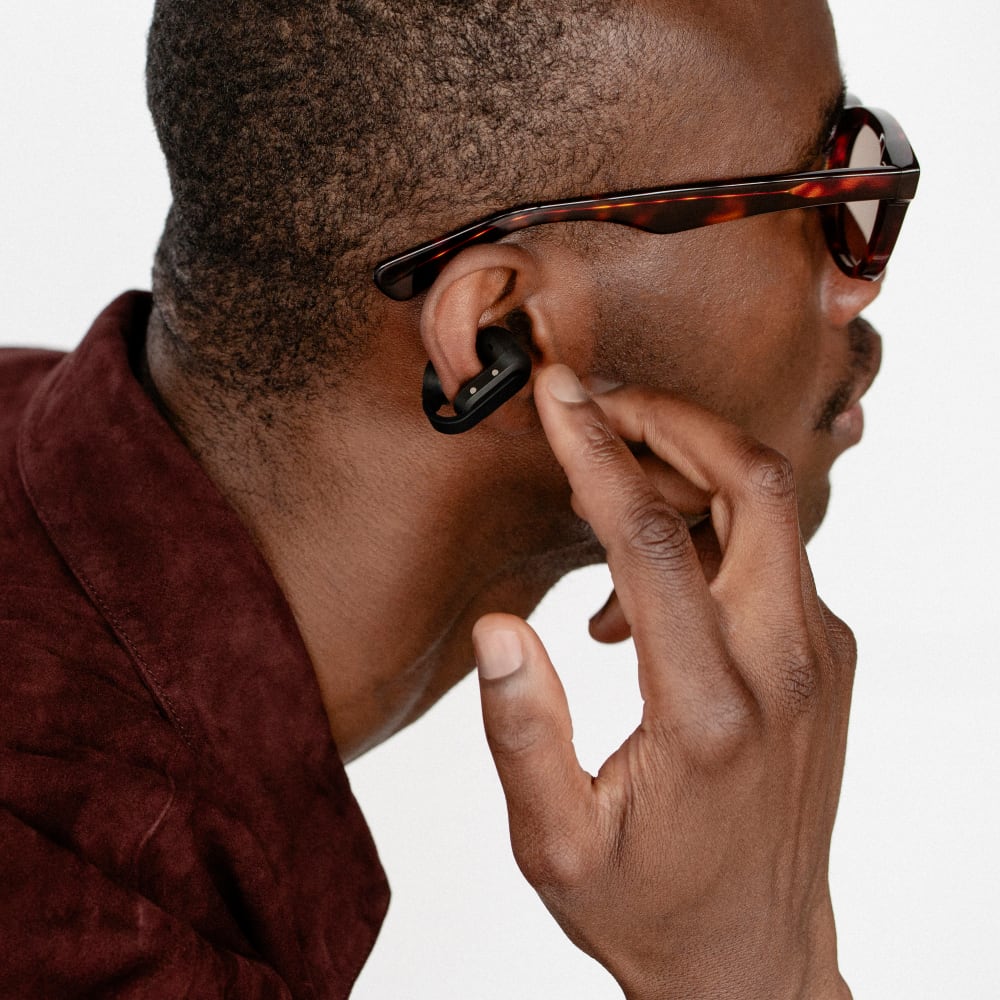 Wholesale cell phone accessory Sudio - B3 Clip-On Open Ear Earbuds - Black