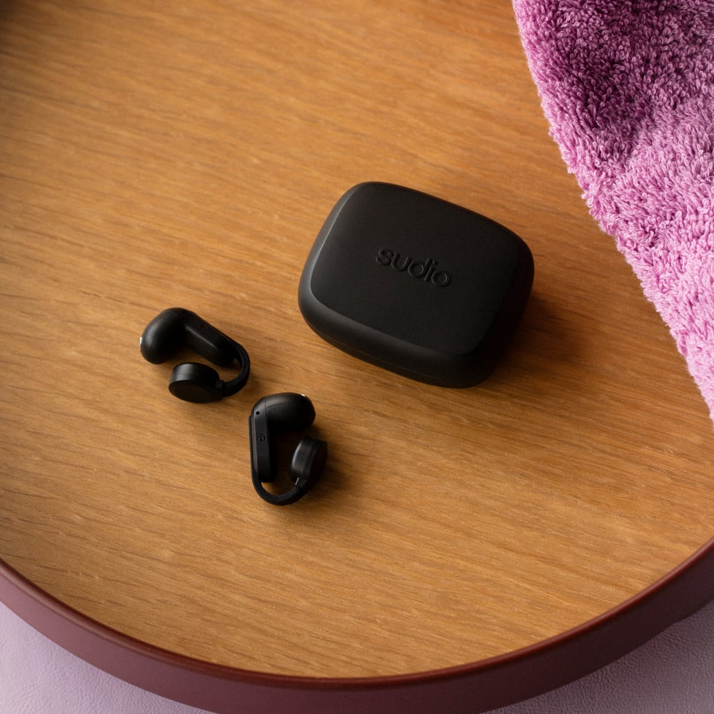 Wholesale cell phone accessory Sudio - B3 Clip-On Open Ear Earbuds - Black