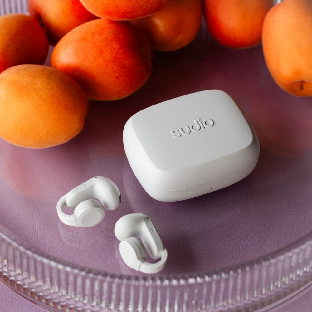 Wholesale cell phone accessory Sudio - B3 Clip-On Open Ear Earbuds - White