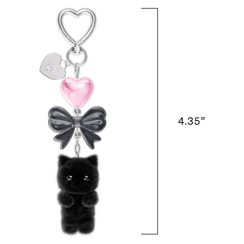 Wholesale cell phone accessory VELVET CAVIAR - Tech and Bag Charm - Black Cat