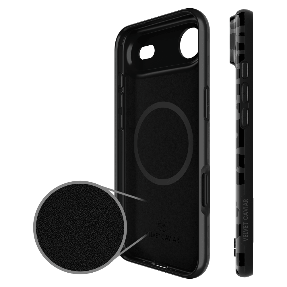 Wholesale cell phone accessory VELVET CAVIAR - MagSafe Case for Apple iPhone Air - Black Leopard