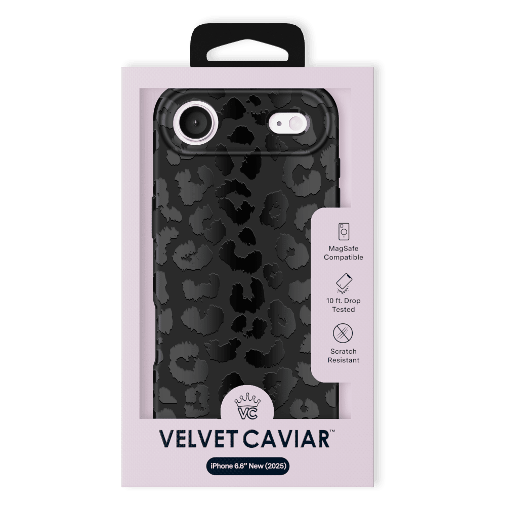 Wholesale cell phone accessory VELVET CAVIAR - MagSafe Case for Apple iPhone Air - Black Leopard