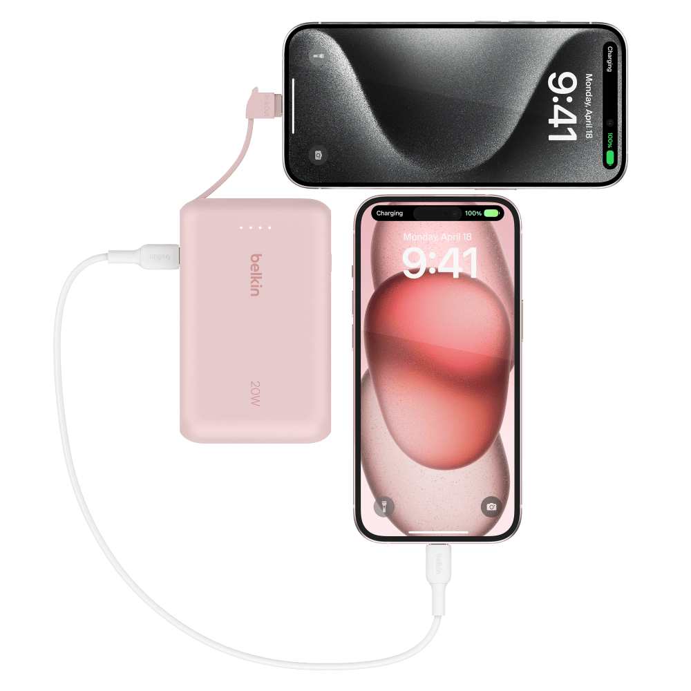 Wholesale cell phone accessory Belkin - BoostCharge Power Bank with Integrated Cable 10,000