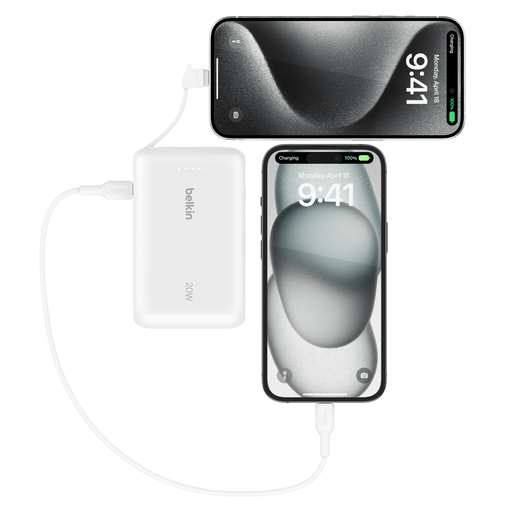 Wholesale cell phone accessory Belkin - BoostCharge Power Bank with Integrated Cable 10,000