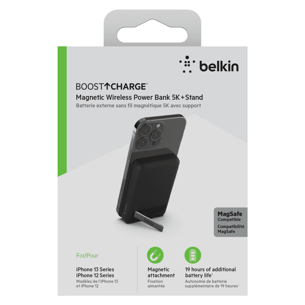 Batterie externe sans fil magnétique 5000 mAh - Belkin BOOST