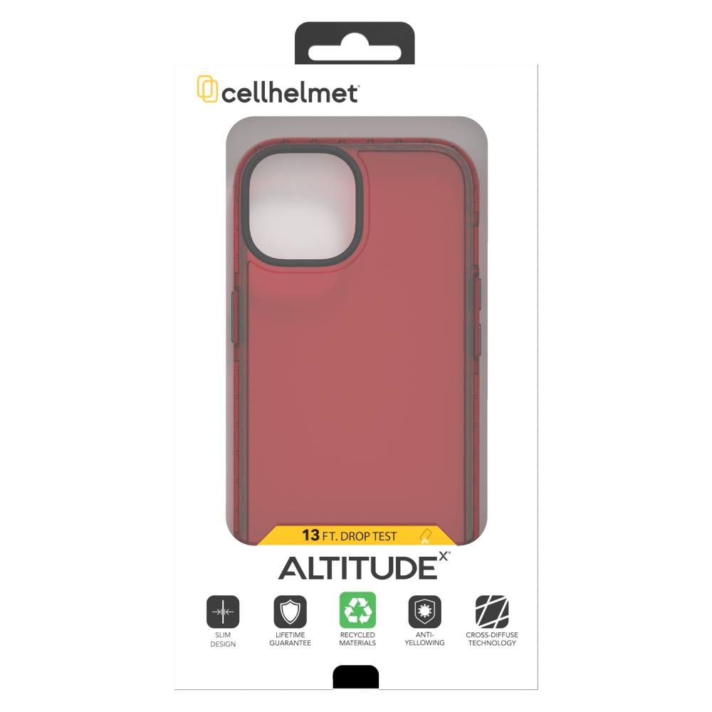 Wholesale cell phone accessory cellhelmet - Altitude X Case for Apple iPhone 15 Pro - Scarlett
