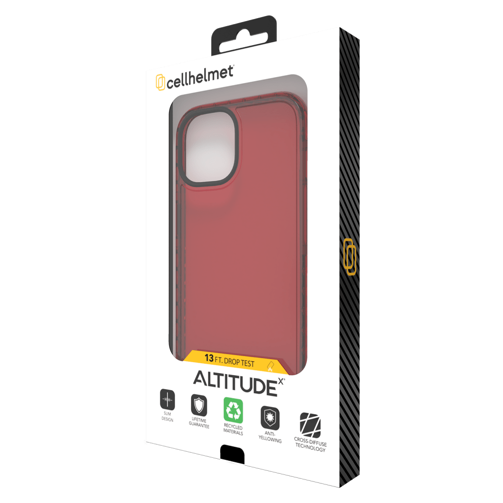 Wholesale cell phone accessory cellhelmet - Altitude X Case for Apple iPhone 15 Pro Max - Scarlett