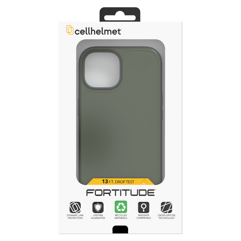Wholesale cell phone accessory cellhelmet - Fortitude MagSafe Case for Apple iPhone 15 - Olive