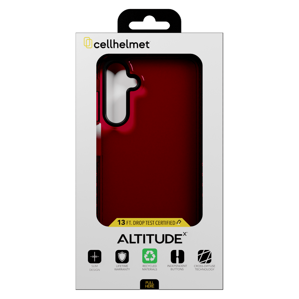 Wholesale cell phone accessory cellhelmet - Altitude X Case for Samsung Galaxy A25 5G  - Scarlet