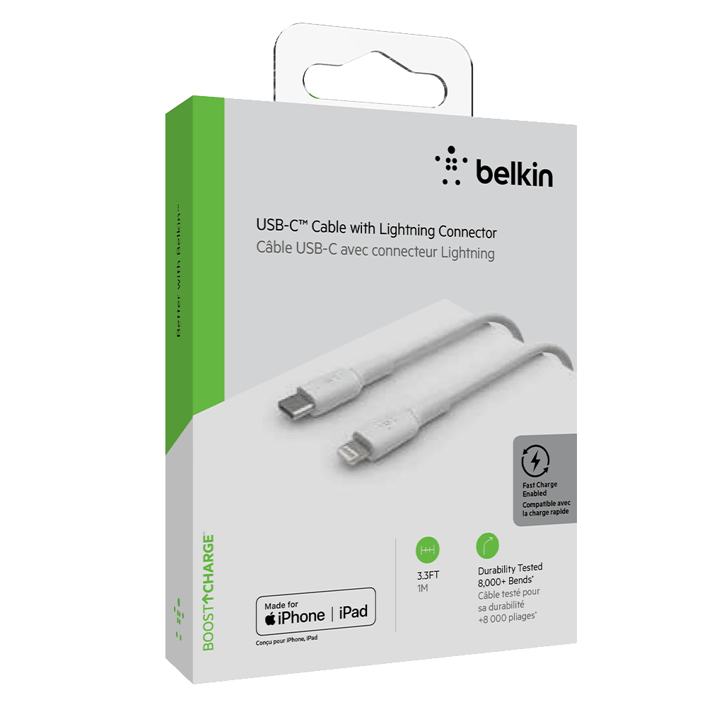 Wholesale cell phone accessory Belkin - Boost Up Charge USB C to Apple Lightning Cable 3ft -